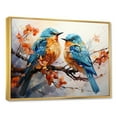 thumbnail image 2 of Designart "Dreamy Minimalist Birds Of Paradise I" Birds Of Paradise Floater Framed Wall Decor, 2 of 5