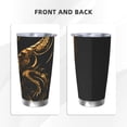thumbnail image 3 of Susaid Golden Dragon Tattoo Art Print 20oz Car Cup,Insulated Coffee Cup Fully Spill Proof Travel Coffee Mug, Stainless Steel Tumbler for Work Home Outdoor Car-Without Straw, 3 of 8