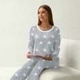 thumbnail image 6 of MINTREUS Women's Pajama Set Long Sleeve Sleepwear Ladies Soft Pjs Lounge Sets, 6 of 6