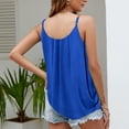 thumbnail image 5 of Tank Top for Women Clothing T Shirts for Women Women's Solid Color Printed Camisole Sleeveless Tank Casual Spaghetti Straps Pleated Flowy Basic Loose Top Summer Tops for Women 2026 Womens Blouses, 5 of 5