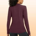 thumbnail image 2 of ZHYou No Boundaries Womens Long Sleeve Tops,Stretchy,Soft,Breathable,Quick Dry,Athletic Yoga Shirts,Active Basic Tees,Purple,Size 2XL, 2 of 6