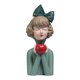thumbnail image 1 of Estatuas modernas y adorables de niñas, figuras decorativas para sala de estar, dormitorio, Manzana niña verde, 1 of 4