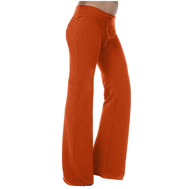 Workout Legging High Waisted Leggings for Women Running Leggings Women Slimming Leggings for Women Tummy Control Flared Leggings for Women Tall Orange XL