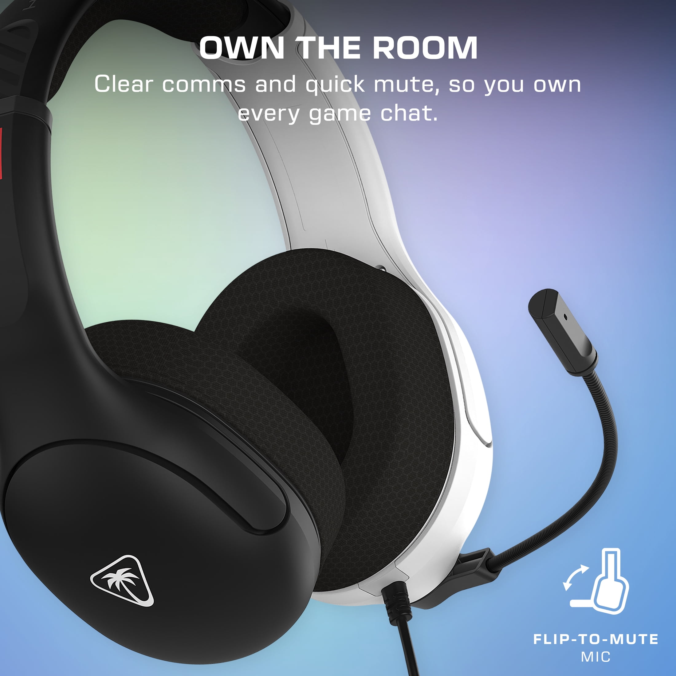Turtle Beach Airlite Fit Wired Gaming Headset: White & Black - Officially Licensed for Nintendo Switch 2, Nintendo Switch - Durable, Lightweight