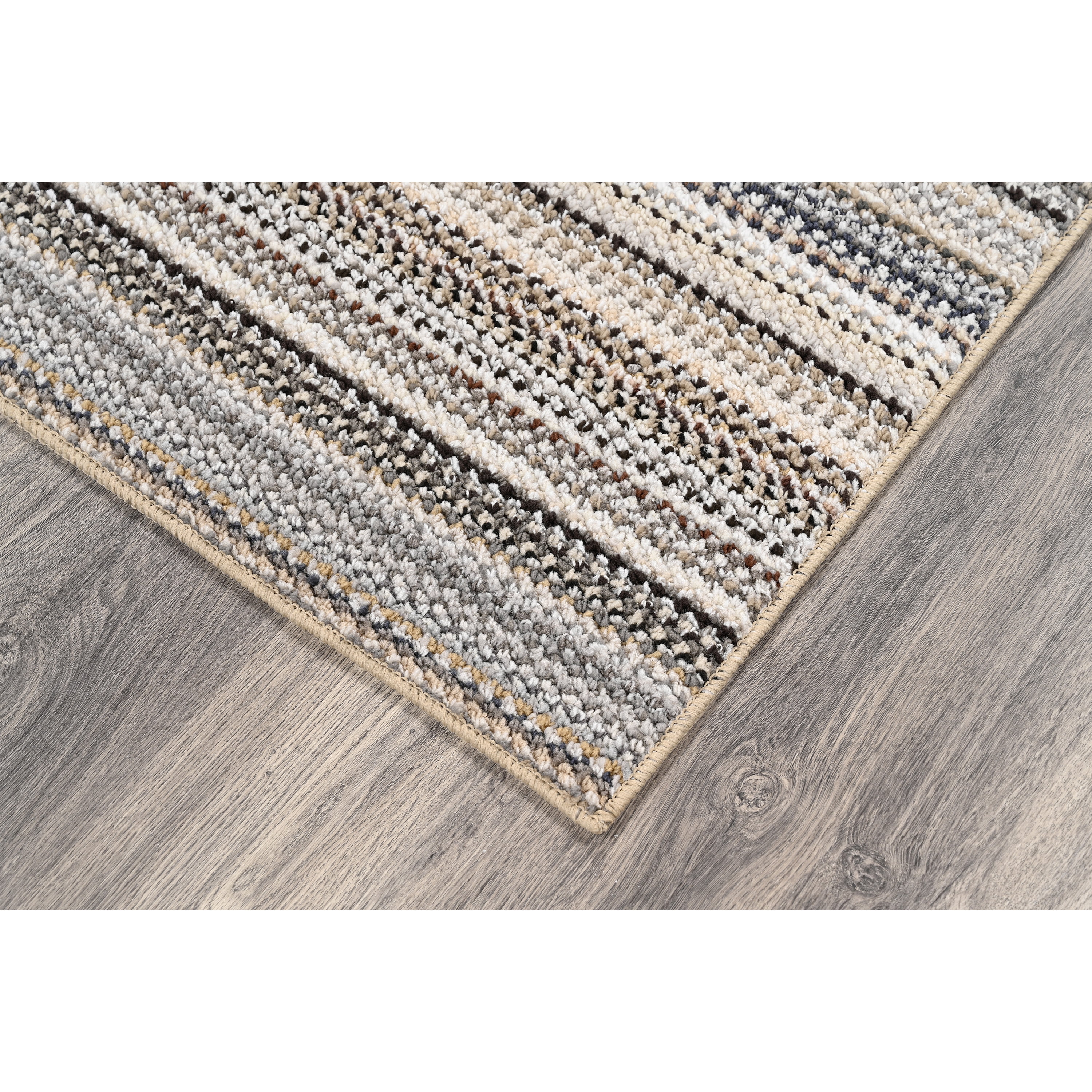 (4 pack) Mainstays Carnival Stripe Polypropylene Assorted Earth Tones Indoor Area Rug, 3' x 5'
