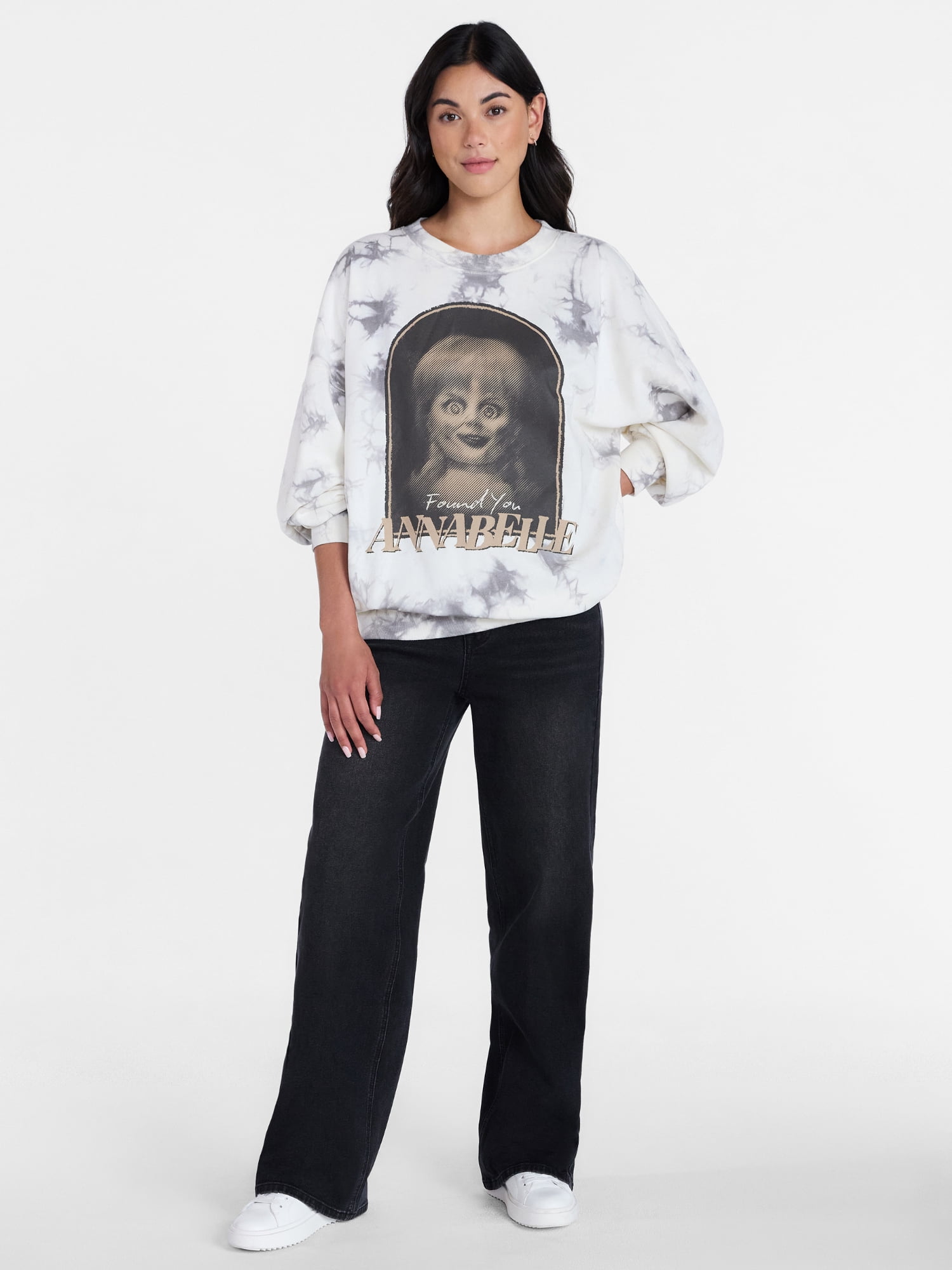 Annabelle Women’s Halloween Sweatshirt, Sizes XXS-XXL