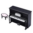 thumbnail image 1 of OUNONA Durable Black Mini Wood Piano for Mini House Decoration Safe Material Great Gift 3.5 Inch, 1 of 8