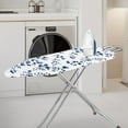 thumbnail image 2 of HELLHERO Blue Flower Design Ironing Board Cover, 15x54 Inch Standard Ironing Board Cover with Elastic Edge and Hook and Loop Fasteners Scorch and Stain Resistant Cotton Ironing Covers, 2 of 5
