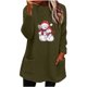 thumbnail image 2 of Puntoco Suéter Mujer Cuello Redondo e Invierno Suelto Estampado Bolsillo Cálido Manga Larga Blusa Tops Navidad Liquidación Puntoco Puntoco-942, 2 of 4