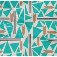 thumbnail image 4 of oneOone Organic Cotton Poplin Twill Fabric Triangle & Line Geometric Decor Fabric Printed BTY 42 Inch Wide, 4 of 4