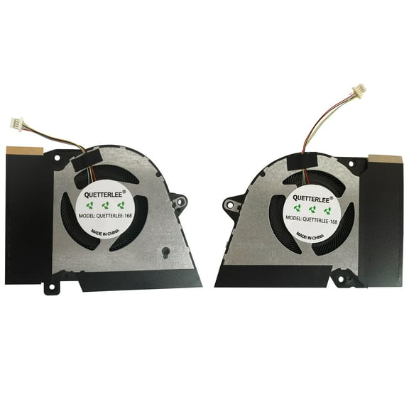 QUETTERLEE New Laptop CPU GPU Cooling Fan for ASUS Rog Zephyrus G14 GA401I GA401IV GA401IU GA401IH GA401II Series 13NR03F0AP0301 13NR03F0AP0101 DFSCK22115181H FMBC DFSCK22105182H FMBB DC12V 1A Fan