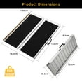 thumbnail image 2 of Garvee Wheelchair Ramps for Home, 4FT Portable Ramp with Non-Slip Safety System, 800lbs Capacity, Black, 2 of 7