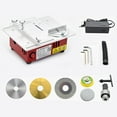 thumbnail image 1 of Mistaha Mini Precision Table Saw with 7-Gear Speed Control - Multifunctional Aluminum Alloy Cutting Machine for DIY Crafts & Model Building, 1 of 6