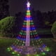thumbnail image 4 of Luces navideñas para exteriores: 9 tiras de 270 LED, 4 colores, con forma de carámbano, 8 modos y temporizador | Longitud total de 3,6 m para decoración navideña, 4 of 6