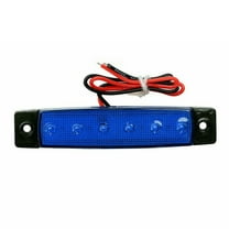 12 Pcs 6 Leds Marine Boat Led Cabin Deck Courtesy Light Stern Transom Lights Blue For Navigation Light Bow Light Fangkenuo