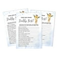 thumbnail image 1 of Inkdotpot Giraffe Jungle Animals 50 PackWho Knows Daddy BestBaby Shower GameCards FunActivity Cards, 1 of 1