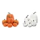 thumbnail image 5 of Wosthever Paquete de 8 calabazas falsas para decoración, versatilidad realista para temas de Acción de Gracias y Halloween Decoración del hogar blanco, 5 of 6