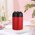 thumbnail image 2 of 500ML Soup Thermal Cup Insulated Vacuum Food Jar Wide Mouth Flask Leakproof Stainless Steel Lunch Container with Foldable Spoon Bowl Lid for School Office Hiking Picnics-Red,500ML, 2 of 8