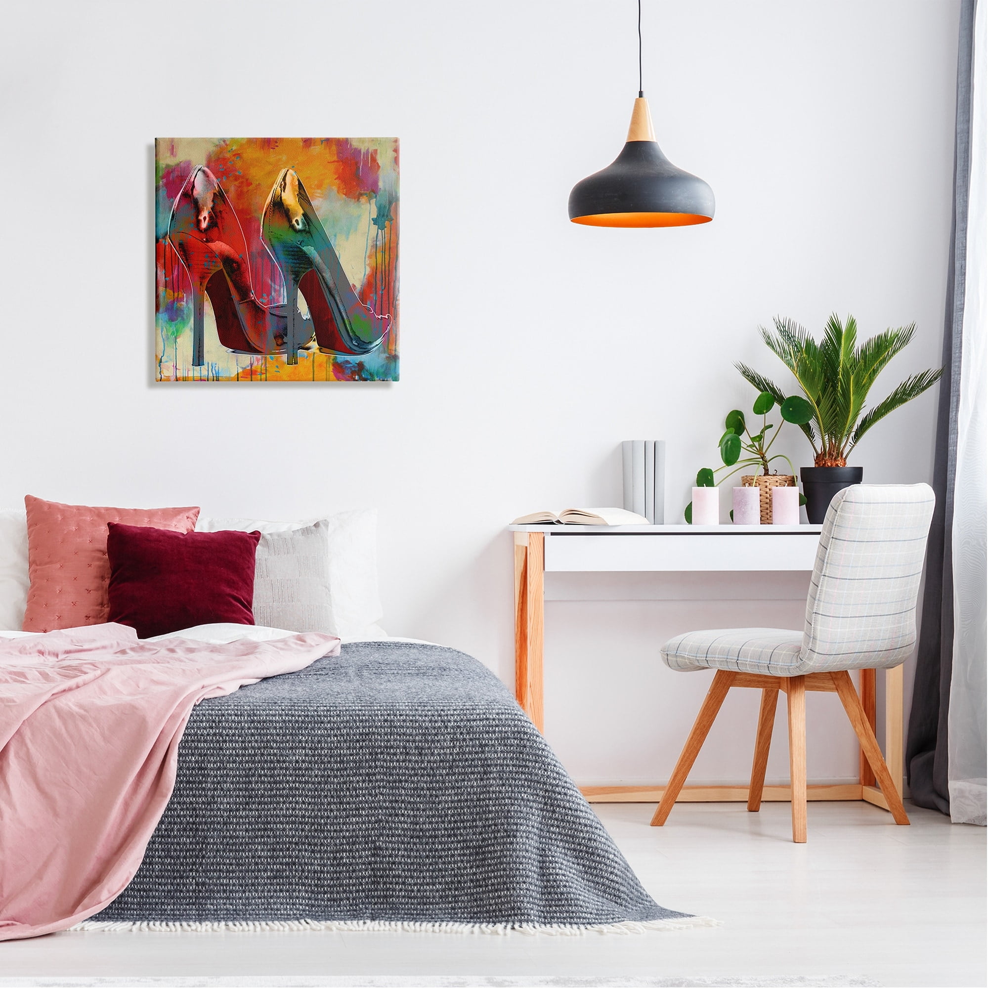 Stupell Urban Style Glam Heels Beauty & Fashion Painting Gallery Wrapped Canvas Print Wall Art