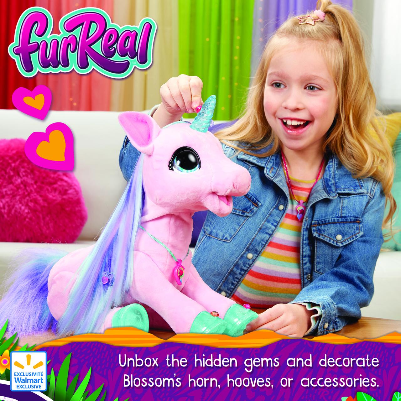 furReal Blossom My Bestiecorn Interactive Plush Pet Toy, 100+ Sounds & Reactions - image 5 of 9