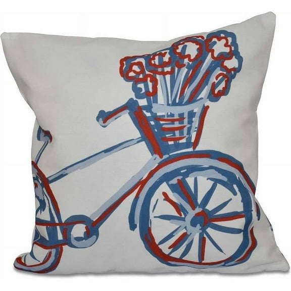 Simply Daisy 16" x 16" La Bicicleta Geometric Print Pillow