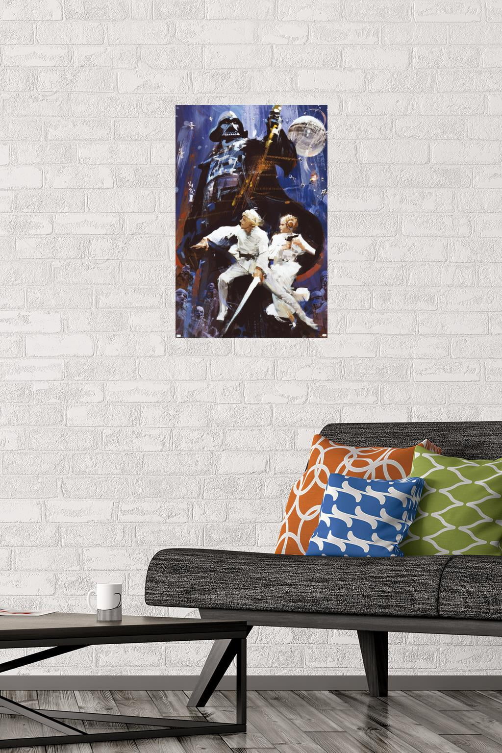 Star Wars: A New Hope - Illustrated One Sheet Wall Poster, 14.725" x 22.375"