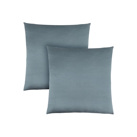 JERFIT Decorative Throw Pillow Set of 2, 18x18 Inch Blue Square Pillows with Insert, Hypoallergenic Sofa Couch Bed Accent Pillows for Modern Home