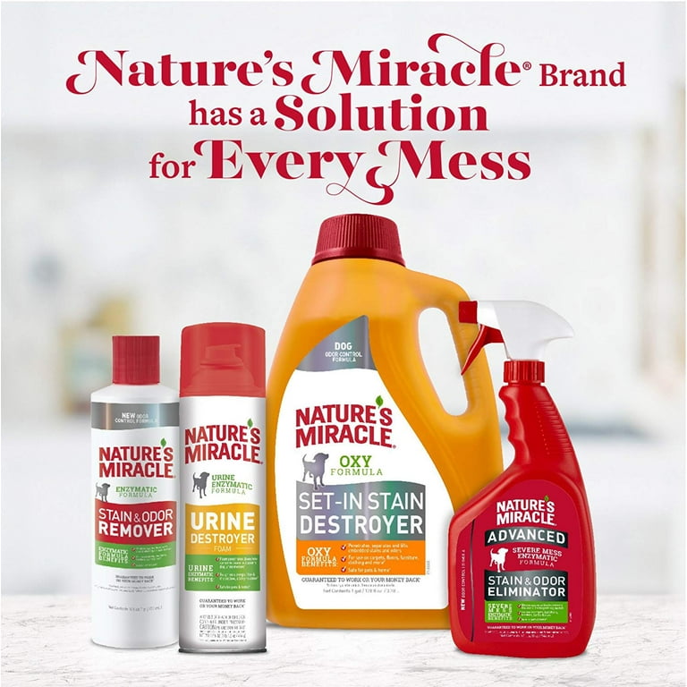 Nature's Miracle Carpet Shampoo 64 Ounces, Deep-Cleaning Stain & Odor  Remover