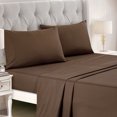 thumbnail image 2 of Bed-in-a-Bag 9-pieces Nekana Brunt Orange Comforter and Sheet Set Queen Size Brown Bed in Bag, 2 of 9