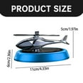 thumbnail image 3 of BNNG Car Air Freshener Diffuser,Helicopter Solar Energy Rotating Aromatherapy Aviation Al Alloy Diffuser,Car Diffuser for Essential Oils,Relieve Stress Purifie Odors for Car,Auto Vent Clip Decor, 3 of 9