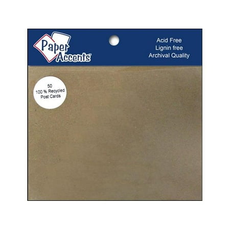 Brown Postcard - Post Cards 4.25x5.5 Blank 50pc Brown Bag