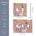 thumbnail image 3 of 2 Gang Light Switch Cover Plate Cute Farm Animals Wall Plate Decorate Electrical Outlet Cover Plates 4.56”x4.48”, 3 of 8