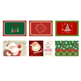 thumbnail image 4 of 6 manteles individuales navideños de limpieza para mesa de comedor, manteles individuales resistente al calor para el hogar, Acción de estiloB Gloria Manteles individuales de escritorio, 4 of 9