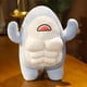 thumbnail image 3 of BRIGHTFUFU Muñeca de tiburón relleno adorable tiburón musculoso muñeco decorativo tiburón, 3 of 8