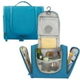 thumbnail image 6 of Travel Toiletry Bag, Makeup Cosmetic Shaving Organizer Kit, for Men & Women-Great Holiday Gift Idea  Blue, 6 of 7