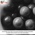 thumbnail image 7 of NY SPICE SHOP Black Gumballs - 3 Pound - Approx. 50 Pieces Per Pound - Tutti Frutti Flavor - Black Tutti Frutti Bubblegum - Midnight Chew Balls - Dark Candy Gumballs, 7 of 7