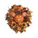 thumbnail image 1 of Corona artificial de Halloween, corona de calabaza aterradora con forma de ratón y girasol para decoración de puerta de entrada, 1 of 3
