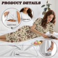 thumbnail image 6 of DISNIMO Cowboy Printed Womens Pajama Sets Short Sleeve Top and Capri Pant Ladies Pjs Set Casual Loungewear with Pockets, 2XL, 6 of 7