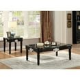 thumbnail image 2 of Traditional Rectangular Wooden Coffee Table with Scalloped Top, Black, 2 of 2