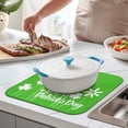 thumbnail image 2 of Dish Drying Mat, Highly Absorbent Microfiber Kitchen Counter Mat, Dish Drying Pad for Dishes, Utensils, Pots and Pans, Large 16" x 18" Blue, 2 of 6