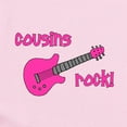 thumbnail image 2 of CafePress - Cousins Rock! Pink Guitar Infant Bodysuit - Baby Light Bodysuit, Size Newborn - 24 Months, 2 of 4