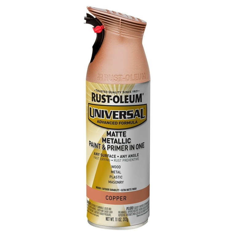 Rust-Oleum Universal Gloss Titanium Silver Metallic Spray Paint and Primer  In One (NET WT. 11-oz)