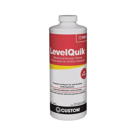 Custom Building Products LevelQuik Acrylic Primer and Sealer - White - 1 Qt