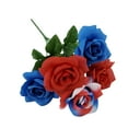thumbnail image 5 of Mainstays 13.5 inches Indoor Artificial Rose Pick, Red, Blue and White Color., 5 of 8