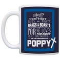 thumbnail image 2 of ThisWear Grandpa Poem To All that Matter Known as Poppy Religious 11 ounce 2 Pack Coffee Mugs Blue, 2 of 4