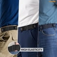 thumbnail image 3 of WHIPPY No Buckle Belts for Men Women Invisible Elastic Belt Adjustable Stretch Belt for Jeans Pants, 3 of 7