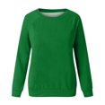 thumbnail image 4 of EQWLJWE Liquidation d'Été! Chandail en Molleton Décontracté à Col Rond pour Femmes, Manches Longues, Chandail Ample et Doux, Automne/hiver, Chemises à Manches Longues pour Femmes, 4 of 4