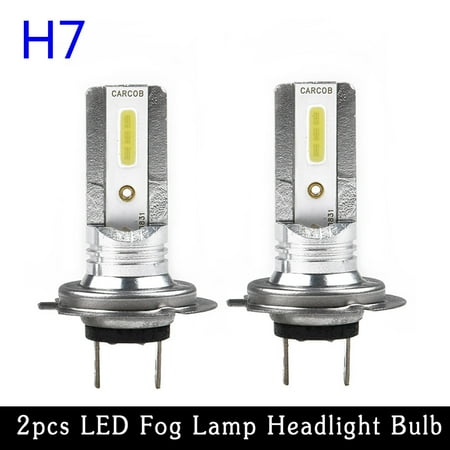 

2Pcs H7 LED Fog Lamp Headlight Bulb High Power 6500k 100W Double Sided
