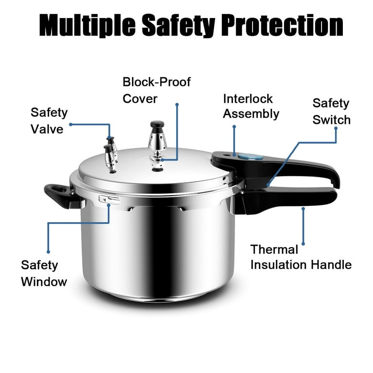 6-Quart Aluminum Pressure Cooker