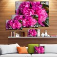 thumbnail image 3 of Pink Peonies on Wooden Background - Flower Artwork on Canvas, 3 of 4